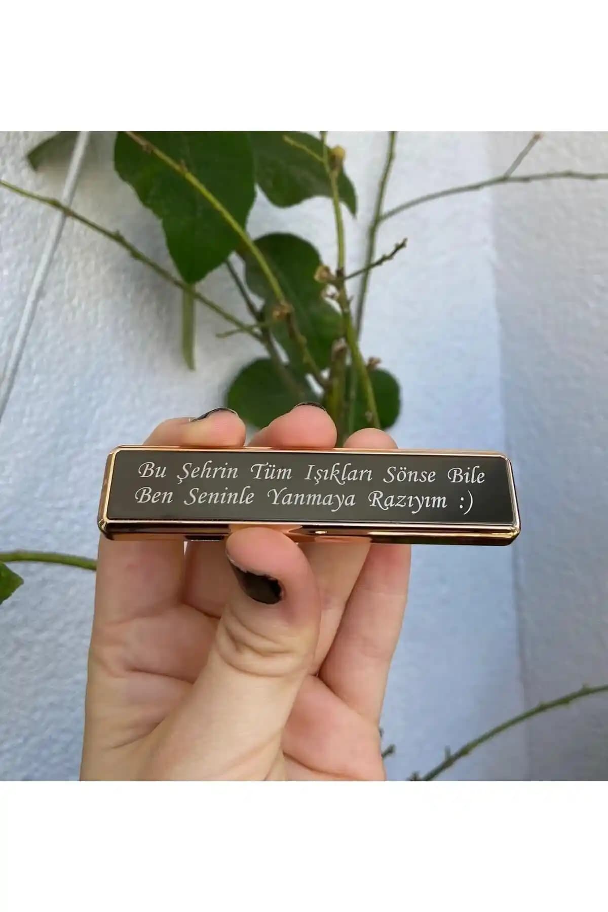 ZEFLAZER Kişiye Özel USB Şarjlı Çakmak Modern ve Şık Tasarım